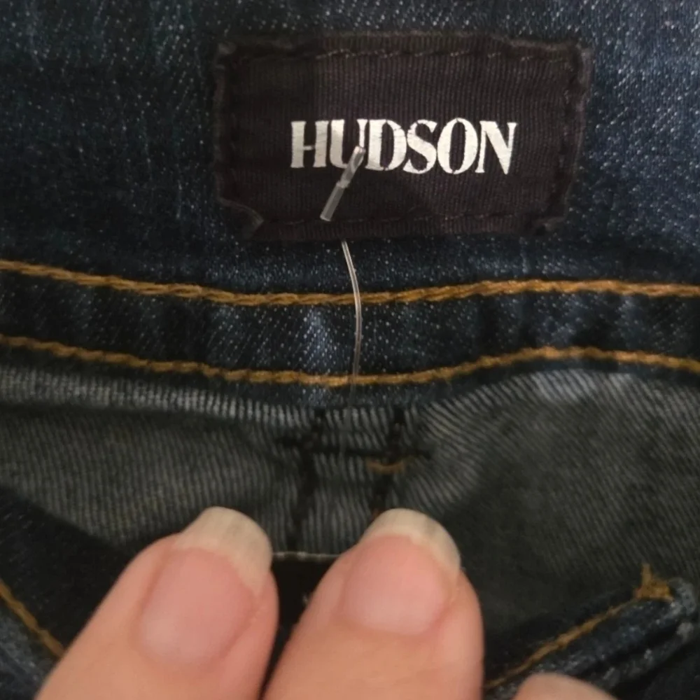Y2K Hudson Jeans Dark Blue Boot-Leg Women's Jeans - Picture 2 of 5